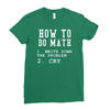 math Ladies Fitted T-Shirt