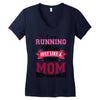 running mom Women's V-Neck T-Shirt
