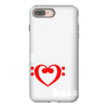 i love heart bass guitar music iPhone 8 Plus