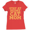 stay at home cat mom Ladies Fitted T-Shirt