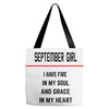 September Girl Tote Bags