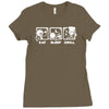 v4 eat sleep grill Ladies Fitted T-Shirt