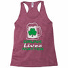 drunk lives matter Racerback Tank
