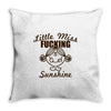little miss fucking sunshine Throw Pillow