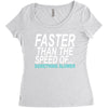 faster than the speed of something slower Women's Triblend Scoop T-shirt