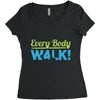 every body walk Women's Triblend Scoop T-shirt
