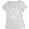 didn't want to come Women's Triblend Scoop T-shirt