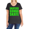 skaters gonna skate Ladies Curvy T-Shirt