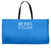 beer o'clock   mens funny Weekender Totes