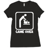 game over daddy funny Ladies Fitted T-Shirt