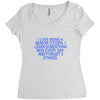 i love being a senior citizen Women's Triblend Scoop T-shirt