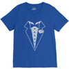 youth kids tuxedo V-Neck Tee