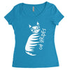 cat stripes Women's Triblend Scoop T-shirt