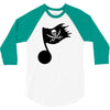 music pirate 3/4 Sleeve Shirt
