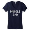 muggle dad Women's V-Neck T-Shirt