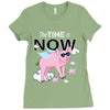 the time is now Ladies Fitted T-Shirt