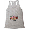 July Peeking Out Baby Girl Racerback Tank