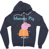 peppa pig mommy pig Zipper Hoodie