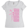 breast cancer Women's Triblend Scoop T-shirt