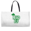 christmas head elf Weekender Totes