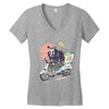 reaper's pizza Women's V-Neck T-Shirt