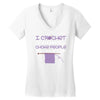 i crochet so i don't choke people save a life, send yarn Women's V-Neck T-Shirt