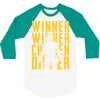 winner winner chicken dinner 3y 3/4 Sleeve Shirt
