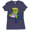 monster cartoon character 14 Ladies Fitted T-Shirt