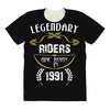 legendary riders are born in 1991 All Over Women's T-shirt