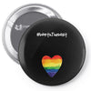 Worth The Wait Rainbow Pin-back button