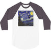 tardis starry night 3/4 Sleeve Shirt