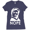 nope Ladies Fitted T-Shirt