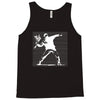 with banksy flower bomb print Tank Top
