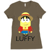 luffy en minion Ladies Fitted T-Shirt