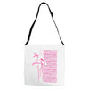 breast cancer Adjustable Strap Totes