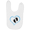 Baby Boy with Heart Any Name Customized Baby Bibs