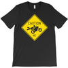 motorcycle caution sign T-Shirt