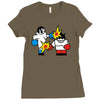 vector gamer boxing Ladies Fitted T-Shirt