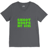 shoot hoops not guns V-Neck Tee