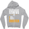 relationship status taken by a roofer Zipper Hoodie