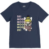 ski mood french bulldog V-Neck Tee