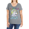 unicorns are born in july cute unicorn Ladies Curvy T-Shirt