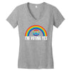 I Am Voting Yes Women's V-Neck T-Shirt