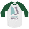 women's march 2017 on washington 3/4 Sleeve Shirt