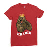 bear khabib Ladies Fitted T-Shirt