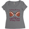 fantasy football Women's Triblend Scoop T-shirt