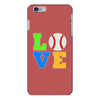 love baseball neon rhinestuds iPhone 6/6s Plus Case