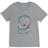 the girl and the dragon V-Neck Tee