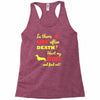 mans best friend Racerback Tank