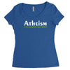 atheism funny retro religion jesus christ believer comic god Women's Triblend Scoop T-shirt